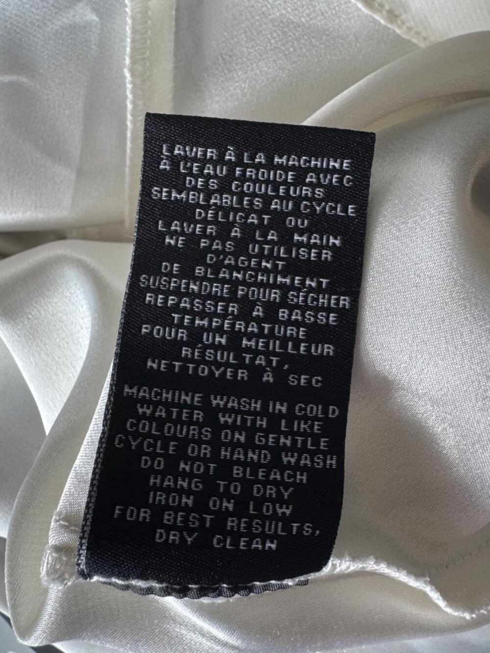 Flowy cotton/silk blend handkerchief hem dress - size S - Picture 8 of 8